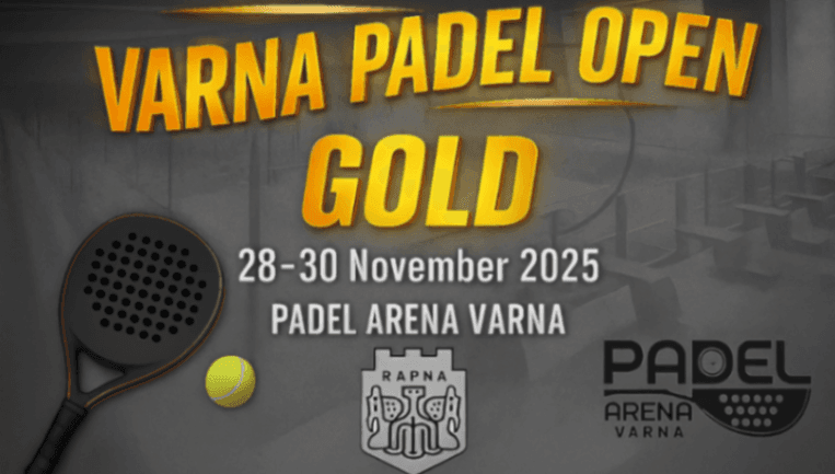 Varna Padel Open GOLD banner