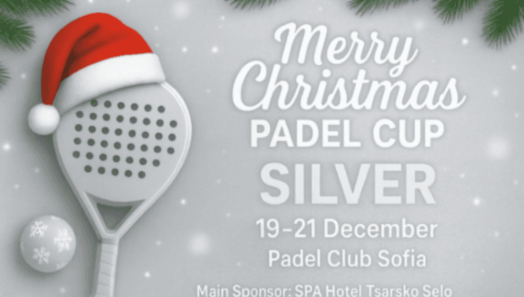 Merry Christmas Padel Cup SILVER banner